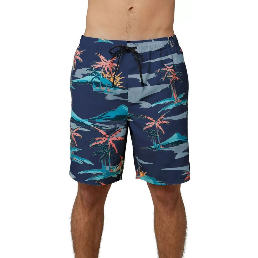 NEW! Oneill Board Shorts Small Above The Knee Cabana Volley Swim Trunk Cruzers